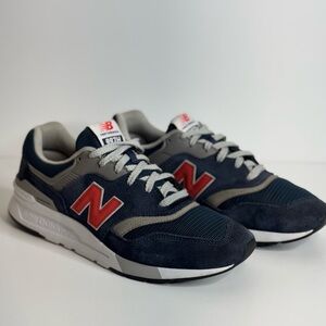 Men’s New Balance 997H Navy Blue/Gray/White Rare Sample Sneakers Shoes -Size 9.5